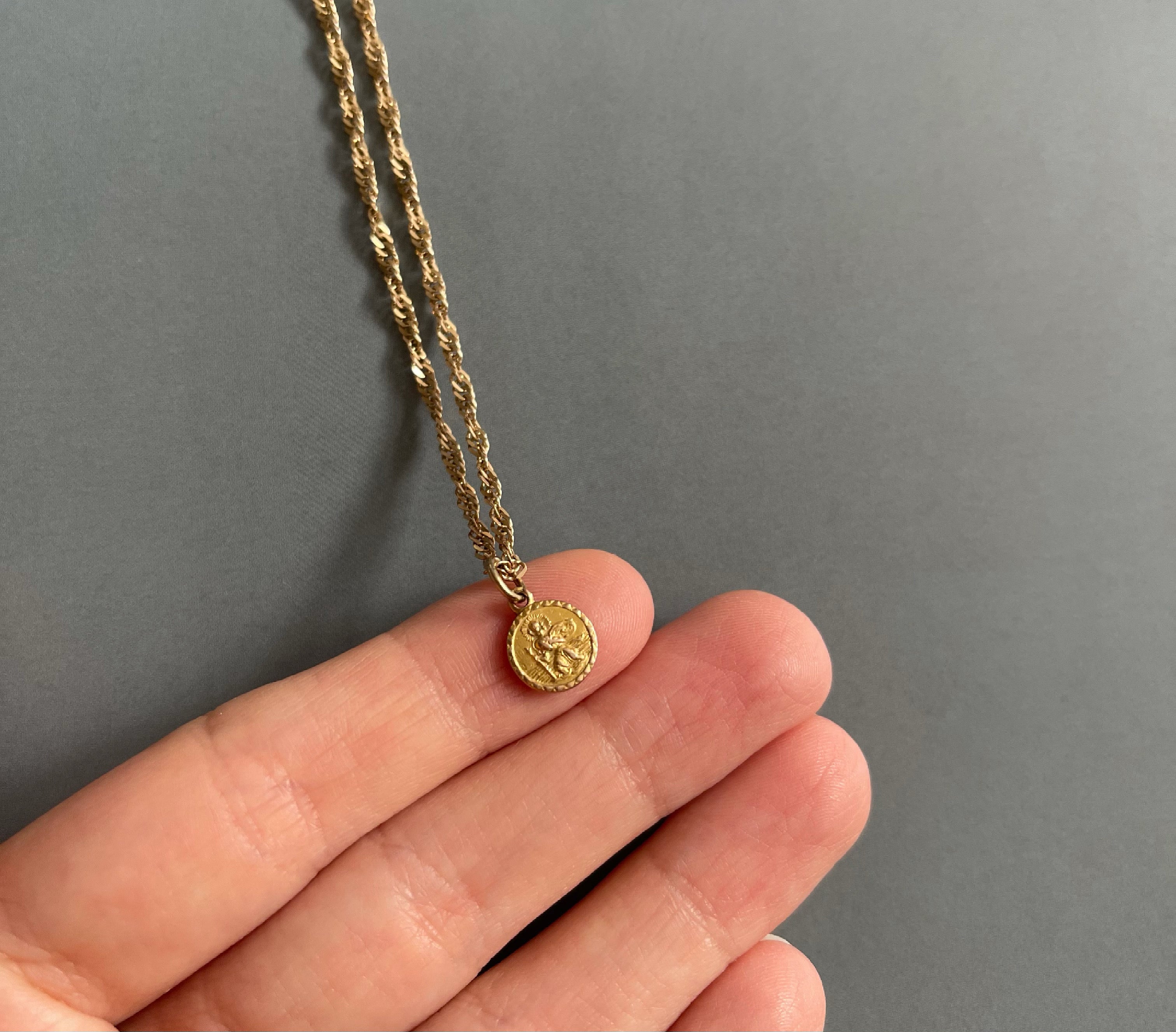 Tiny st christopher charm sale