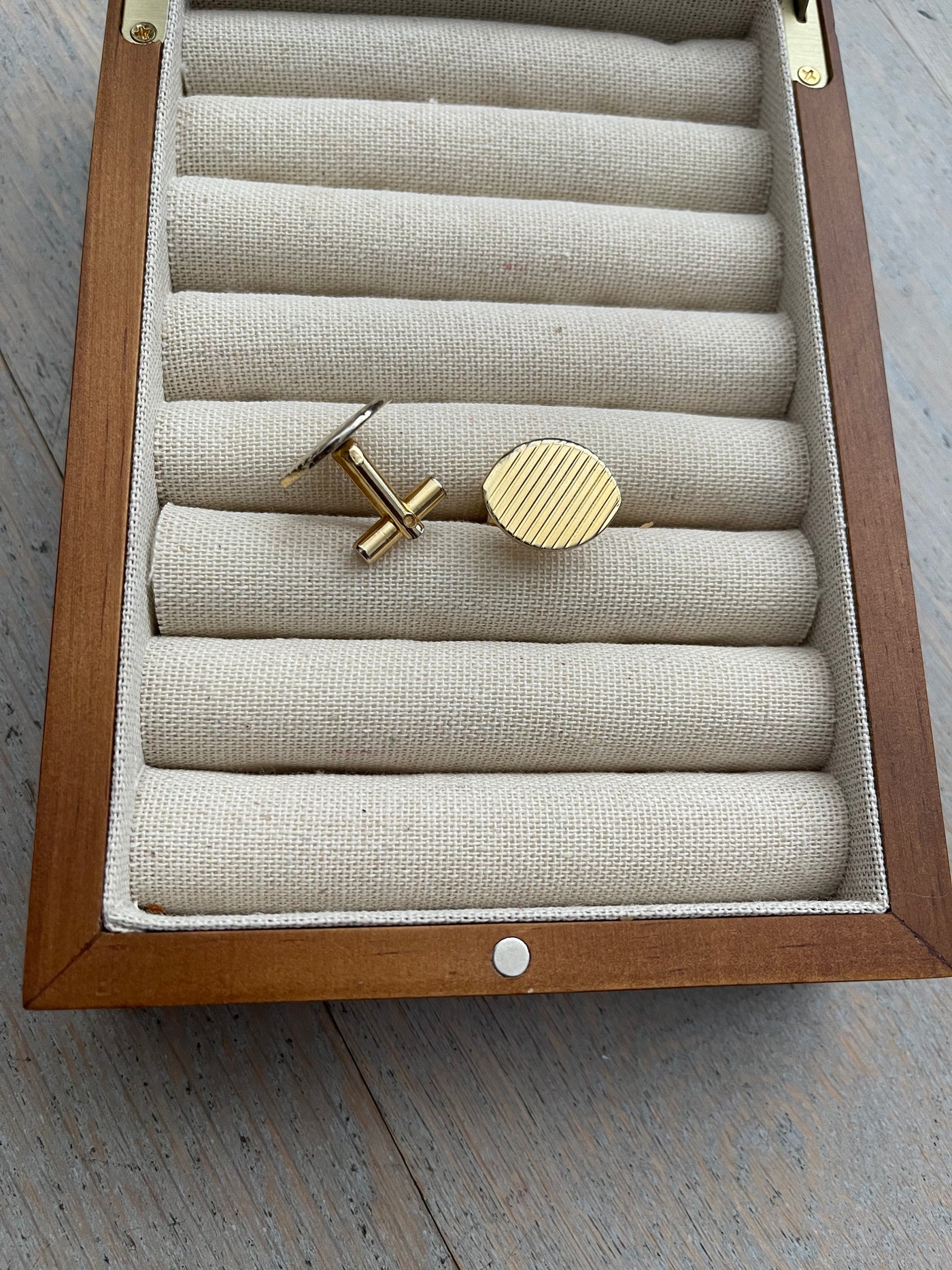 'Ezra' Stripy Vintage Cufflinks