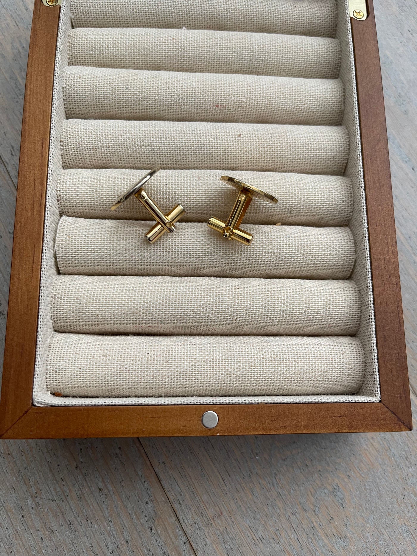 'Ezra' Stripy Vintage Cufflinks