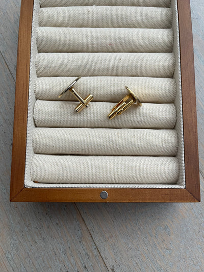 'Ezra' Stripy Vintage Cufflinks