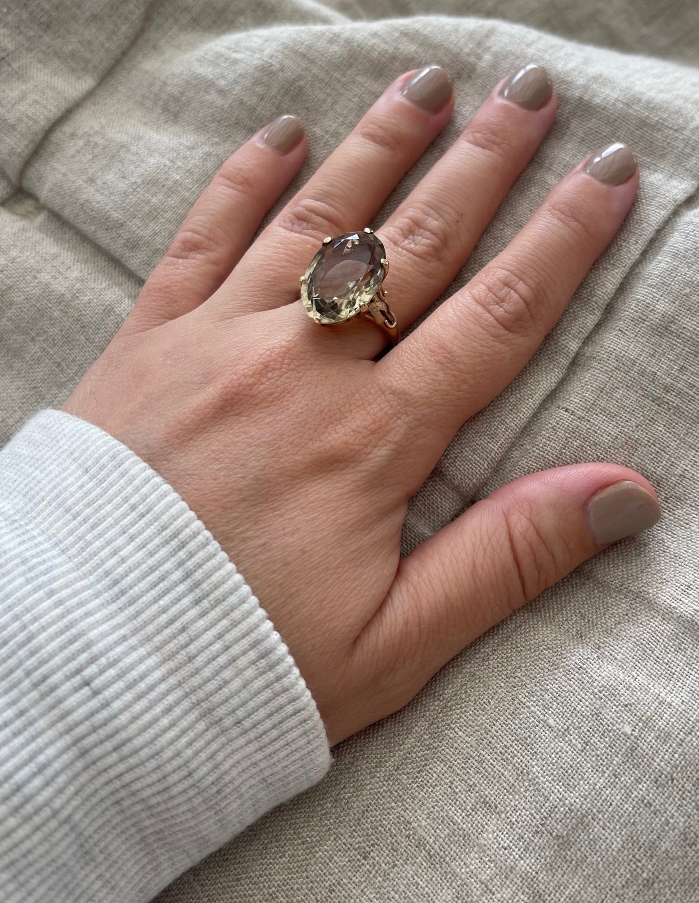 Smoky quartz 2025 cocktail rings