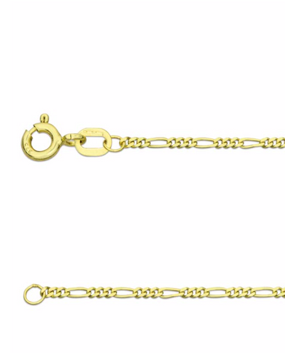 'Gabriella' 9ct Yellow Gold Figaro Chain 18"