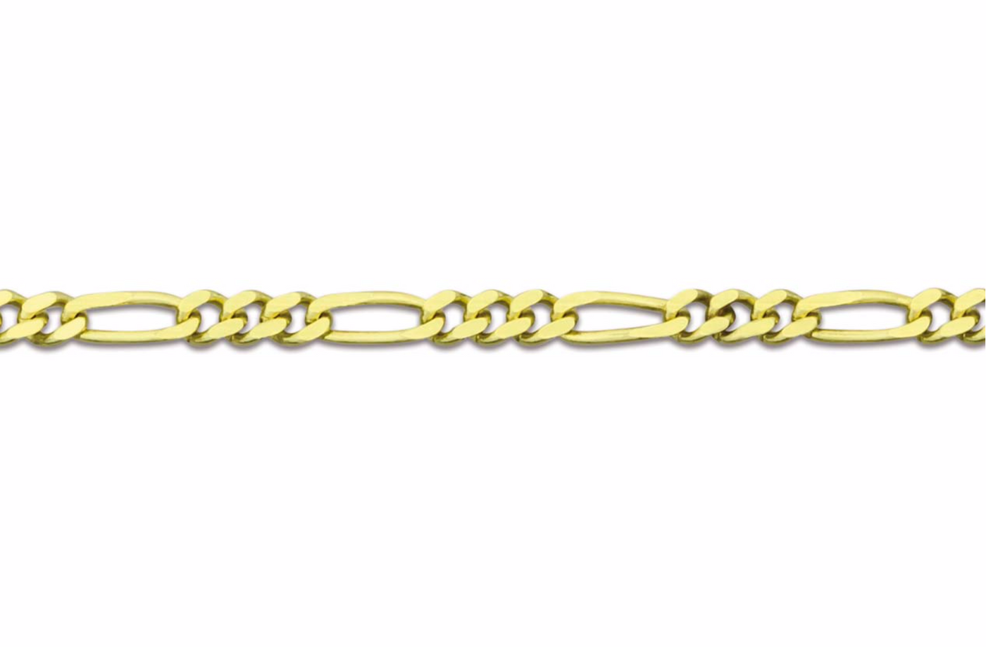 'Gabriella' 9ct Yellow Gold Figaro Chain 18"