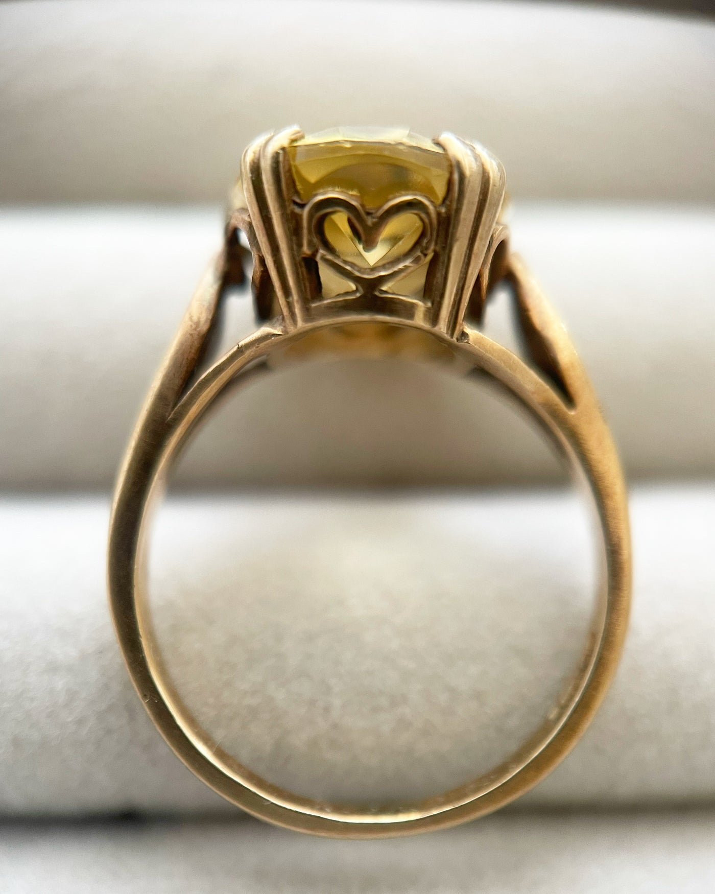 'Serephina' 9ct Vintage Citrine Cocktail Ring
