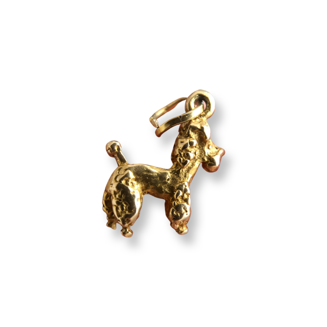 'Penelope' 9ct Gold Vintage Poodle Charm