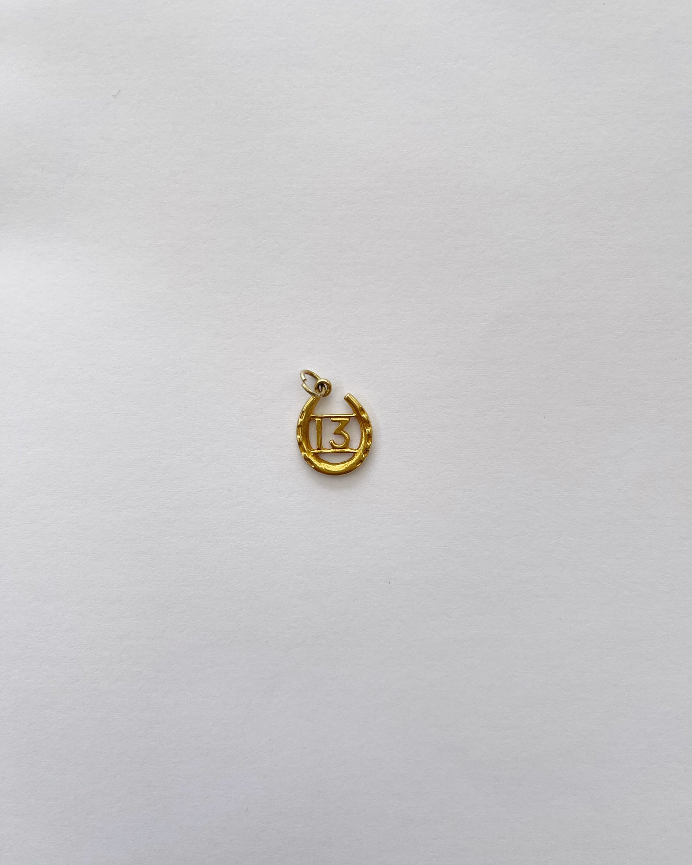 'Zada' 9ct Gold Vintage Horseshoe Charm