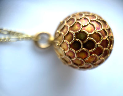 'Isabella' Late 19th Century Gold Spherical Pendant