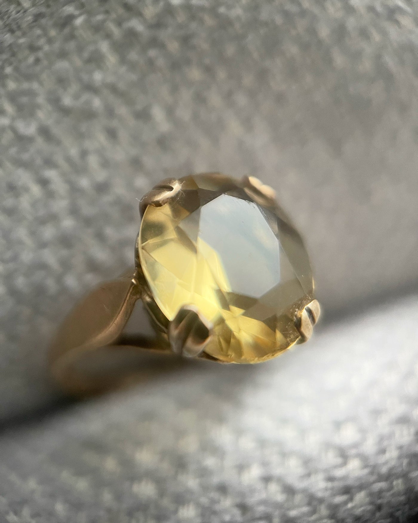 'Serephina' 9ct Vintage Citrine Cocktail Ring