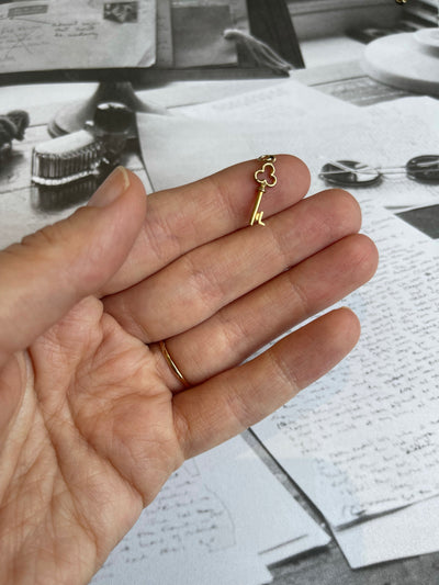 'Hayley' 9ct Teeny Vintage Gold Letter Key Charm