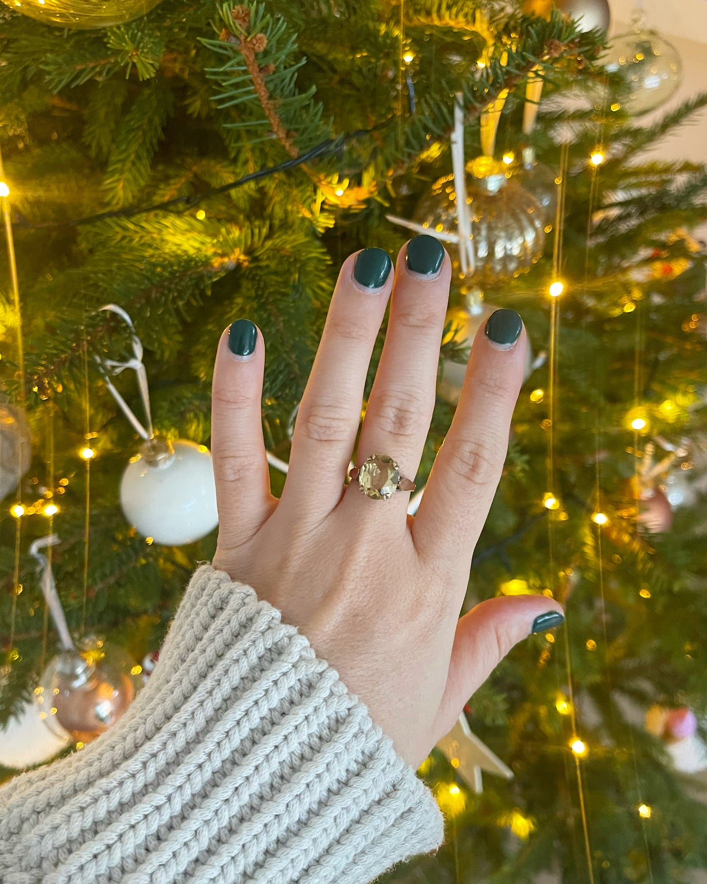 'Serephina' 9ct Vintage Citrine Cocktail Ring