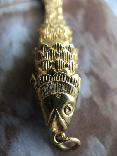 'Francesca' 9ct Gold Vintage Fish Charm