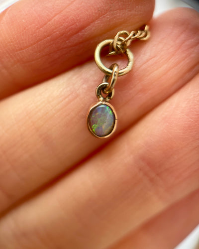 'Mia' 9ct Teeny Tiny Victorian Opal Charm