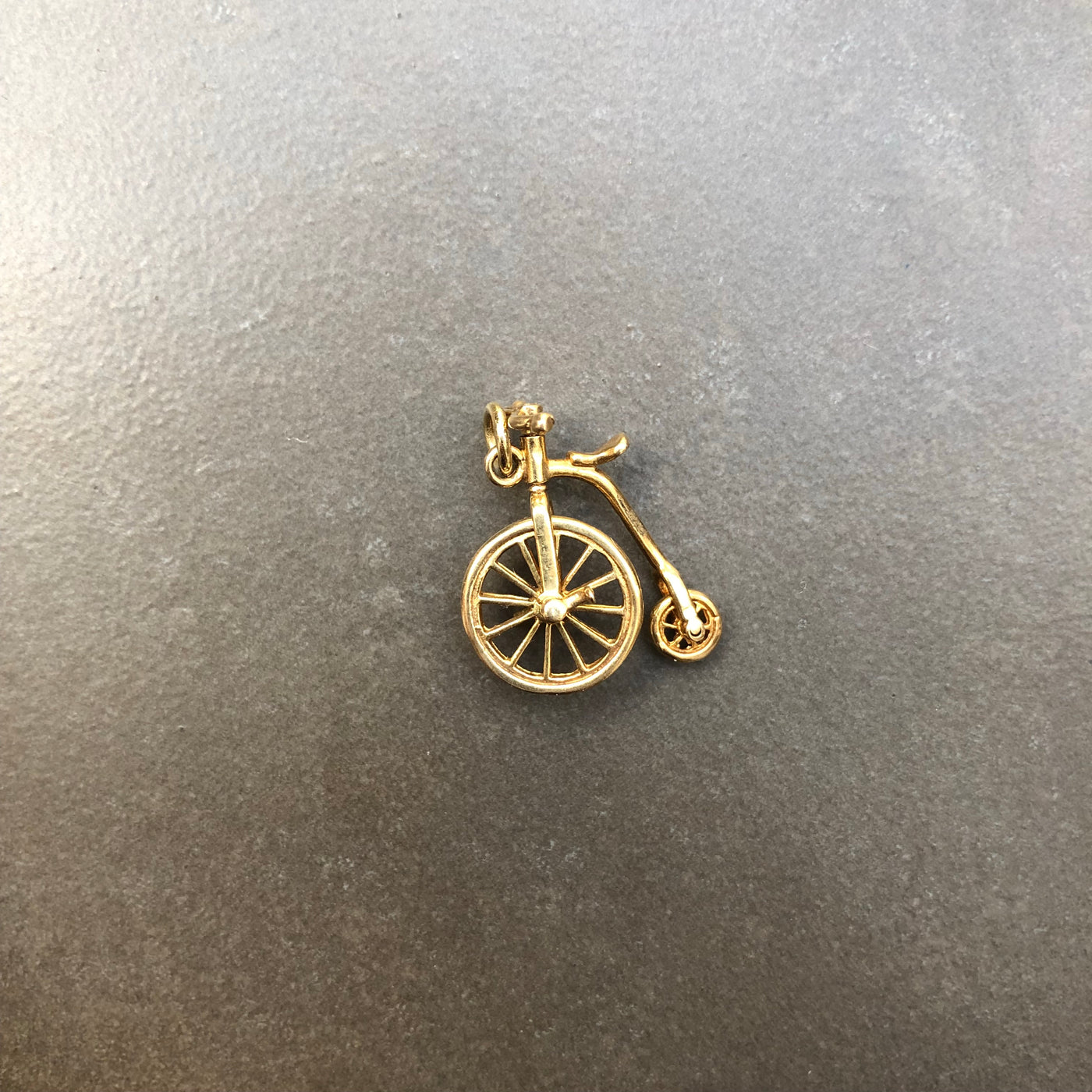 'Penny' 9ct Vintage Gold Pennyfarthing Charm