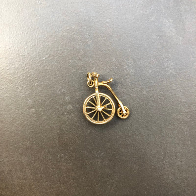 'Penny' 9ct Vintage Gold Pennyfarthing Charm