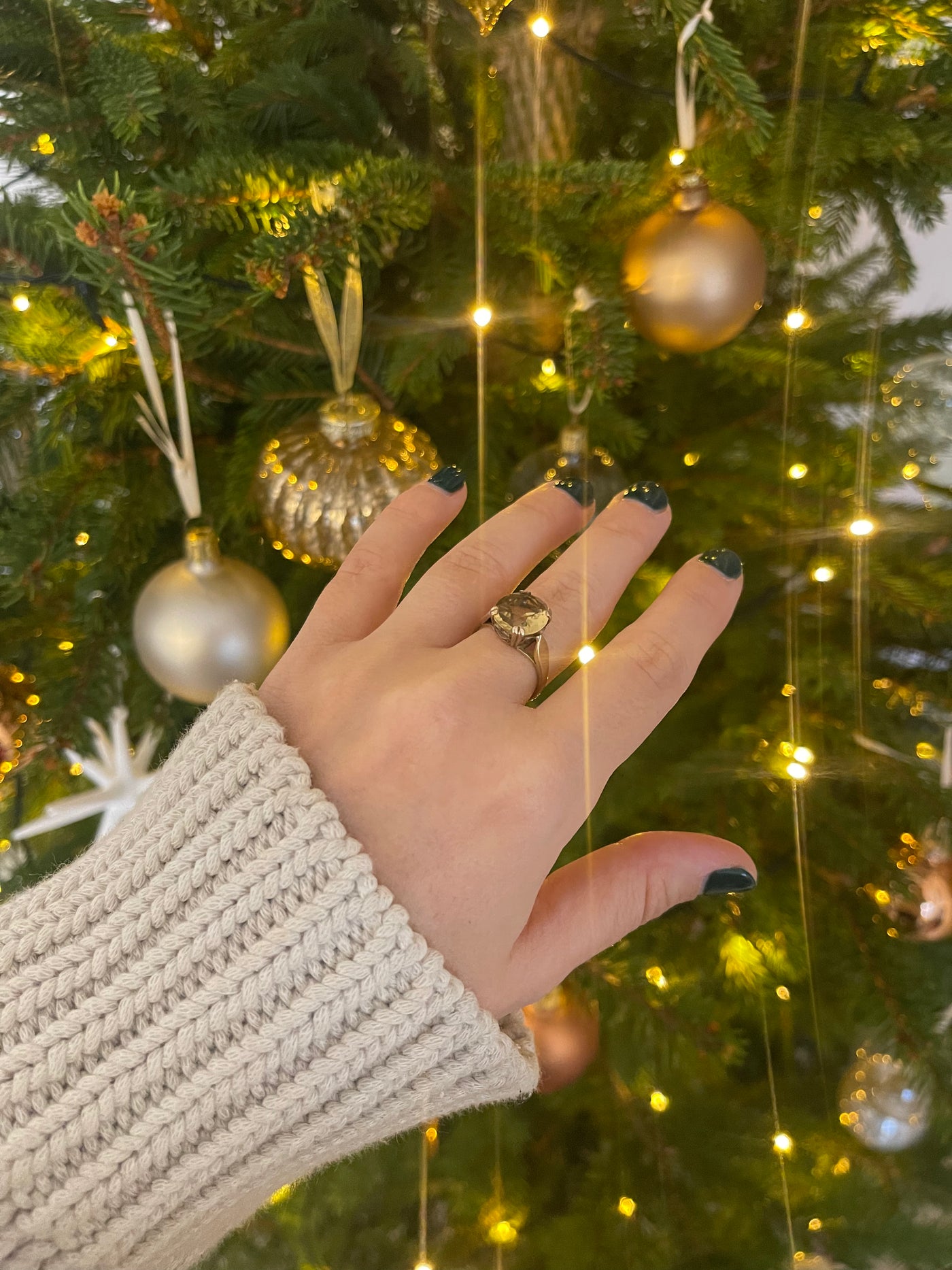 'Serephina' 9ct Vintage Citrine Cocktail Ring
