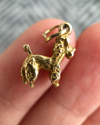 'Penelope' 9ct Gold Vintage Poodle Charm